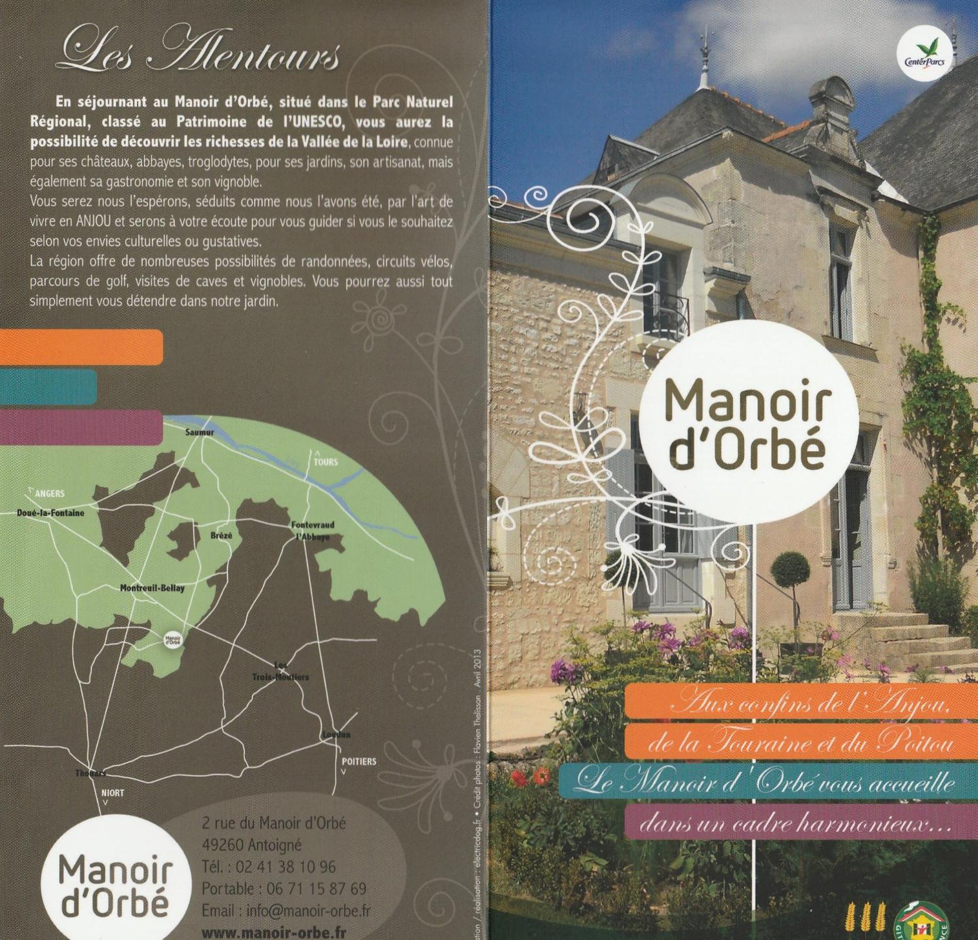 Hotel Manoir d'Orbé Montreuil-Bellay Esterno foto